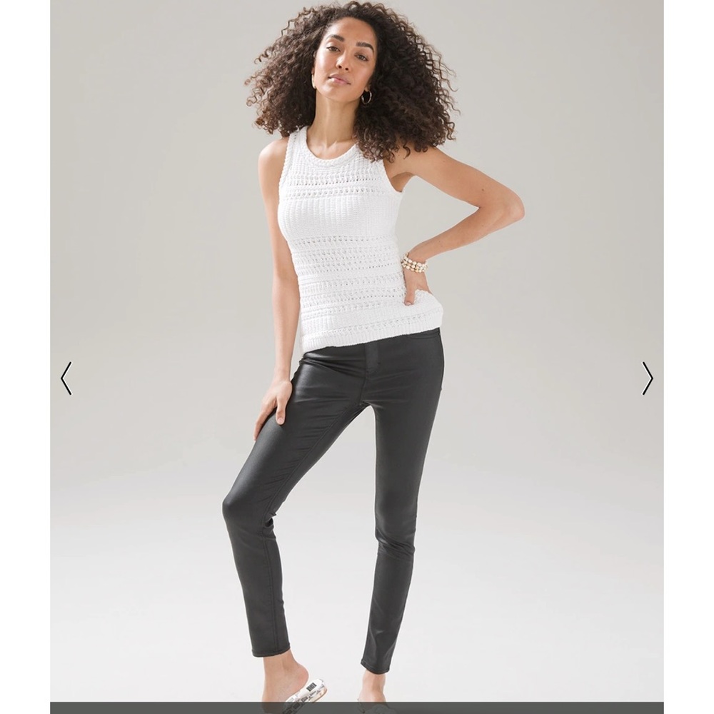 New with tags White House Black Market High-Rise Coated Skinny Jeans in size 18L